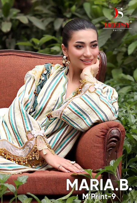 Maria B M Print Vol 9 By Deepsy Lawn Cotton Pakistani Salwar Suits